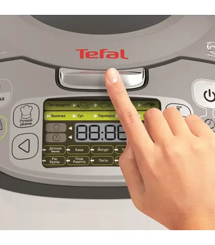 Мультиварка Fuzzy Logic, 750Вт, чаша-5л, електронне керув., пластик, сірий Tefal kuh0015031 - фото 8