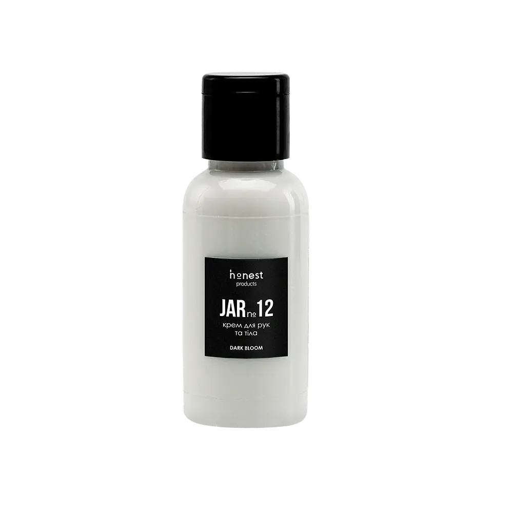 Зволожувальний крем для рук та тіла dark bloom JAR №12 від honest products, 30мл