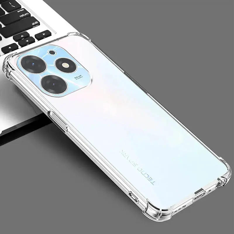 TPU чохол GETMAN Ease logo посилені кути Full Camera для Infinix Hot 40i / Spark Go 2024 / Spark 20 Безбарвний (прозорий) - фото 2