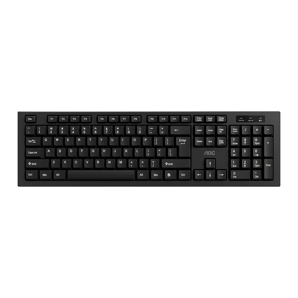 Комплект AOC KM210B Wireless UA Black (KM210B/97) - фото 2