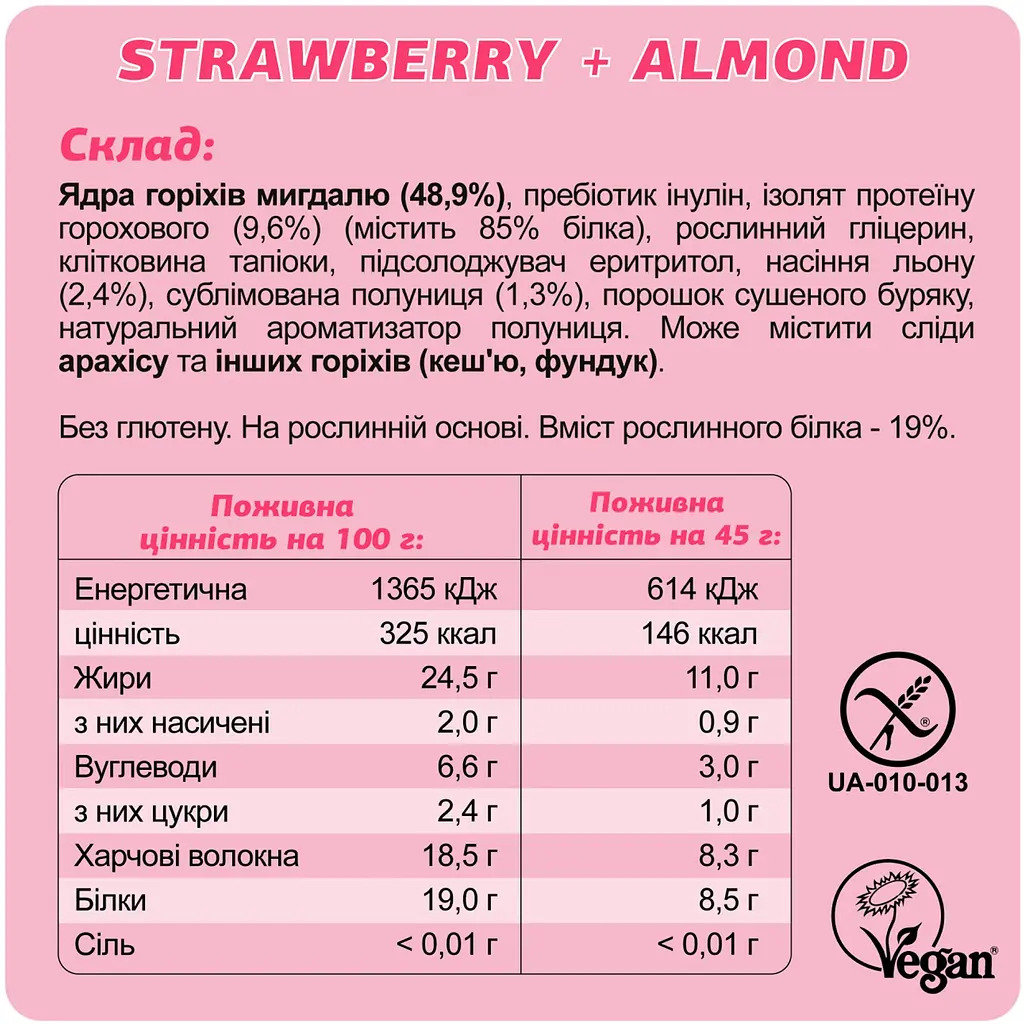 Протеїнові батончики FIZI Keto Protein Bar Keto Box 4 шт. x 45 г - фото 6