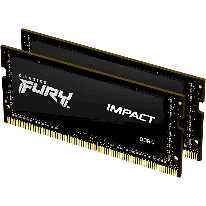 Модуль пам'яті Kingston Fury DDR4 32Gb (2x16) Impact 3200 MHz Sodimm (KF432S20IBK2/32) - фото 2