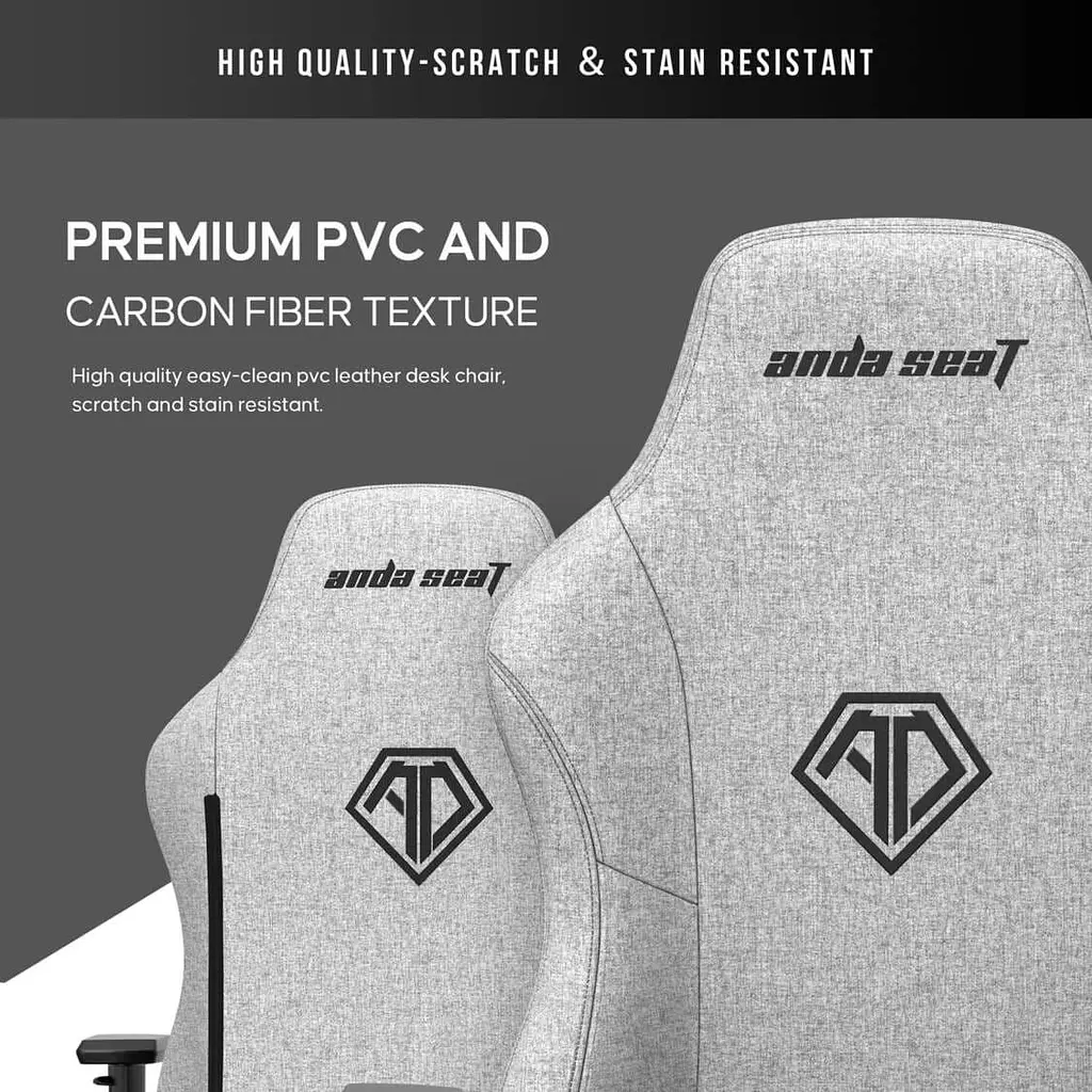 Игровое кресло Anda Seat Phantom 3 XL Fabric Gray (AD18XL-52-G-F-G01) - фото 9