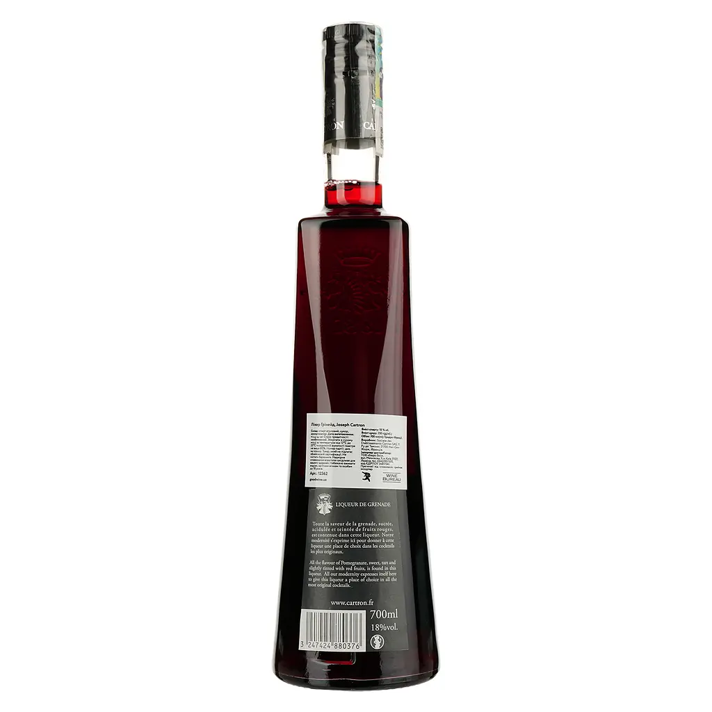 Ликер Joseph Cartron Grenade Гранат, 18%, 0,7 л - фото 2
