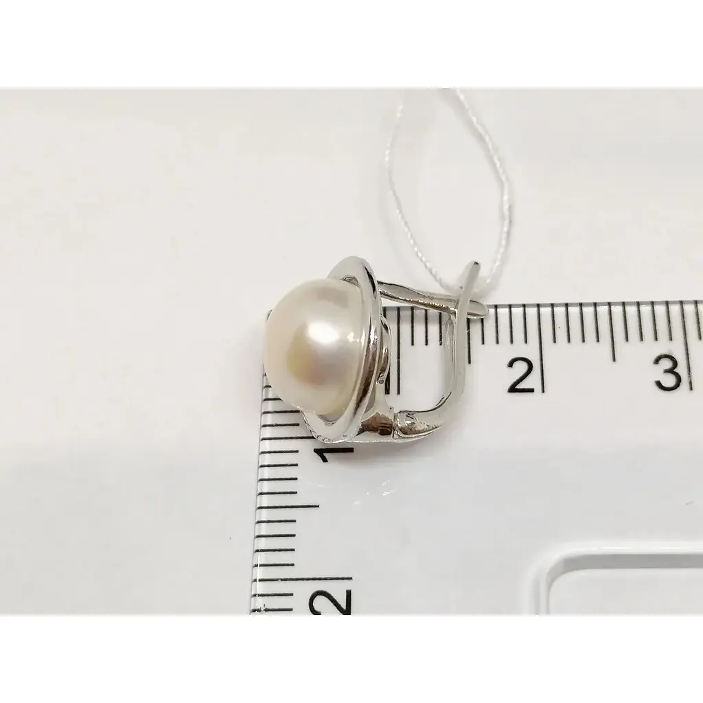 Золоті сережки Favoritum з перлами. 211808_2Б - фото 5