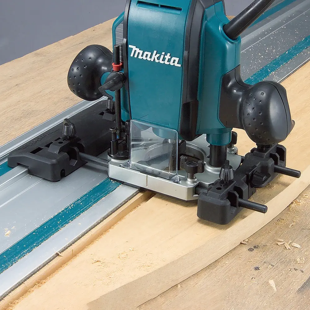 Перехідник для направляючої шини для фрезера Makita M3600, M3602, MT360, MT362, RP0900, RP0910, RT0702C, RT0701C RP1110C, RP1111C, RP1800F, RP1801F, RP1803F, RP2300FC, RP2301F, RP2303FC DRT50, RT001G (194579-2) - фото 4
