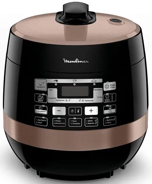 Мультиварка-скороварка Quickchef, 1000Вт, чаша-5л, сенсорне керув., пластик, чорний Moulinex kuh0014986 - фото 3