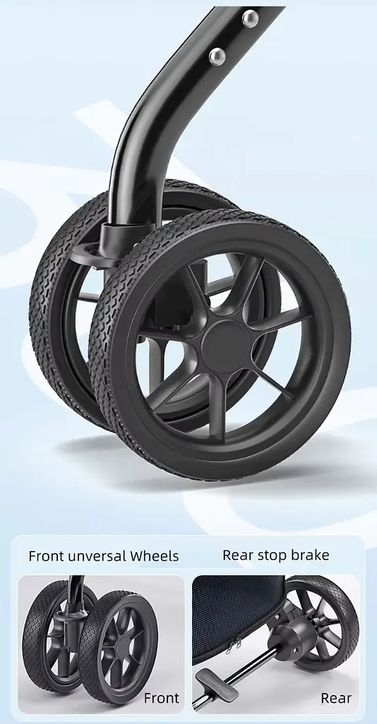 Візок для собак до 30 кг Bello LD07M Navy Blue - фото 6