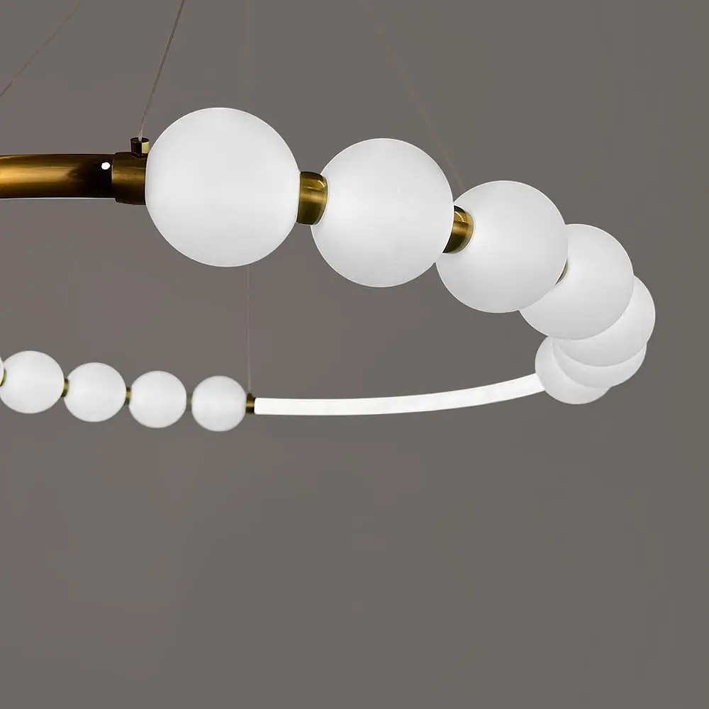 Люстра Nordic Pearl Ø 80 см на 3 световых режима | Line F | Ст. 902-800 AB - фото 2