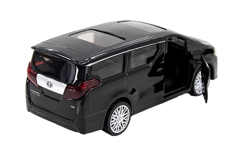Іграшковий мікроавтобус металевий Toyota Alphard чорний TechnoDrive - фото 2