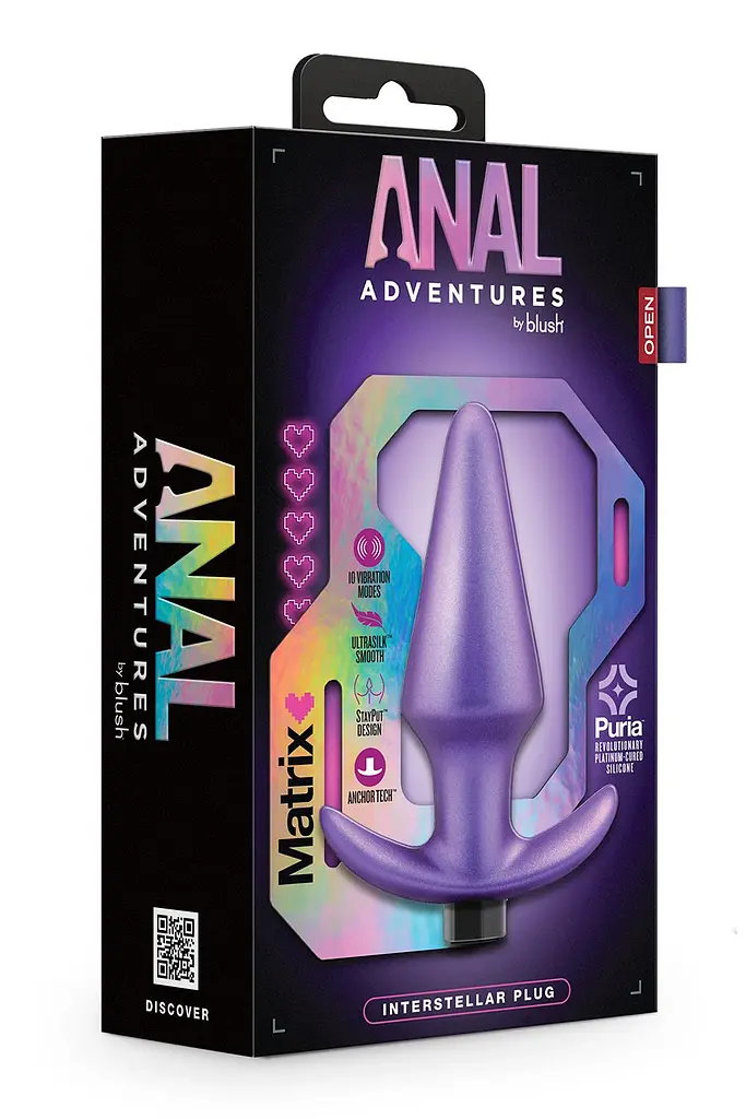 Анальная пробка Anal Adventures Matrix Interstellar Plug 12.7 см (фиолетовый) - фото 5