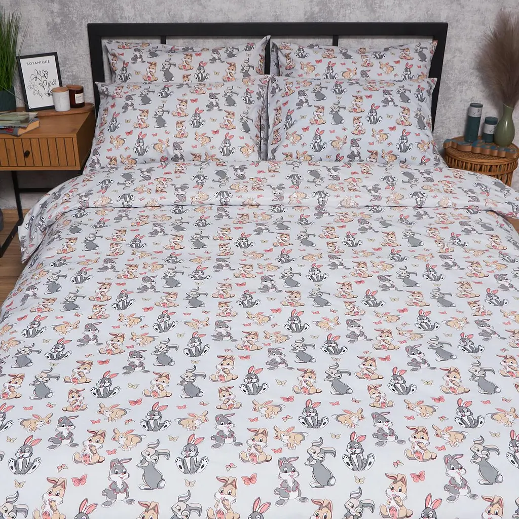 Комплект постельного белья Moon&Star Детский 110x140 см наволочки 2x40x40 см Bunny Dreams Бязь Gold Люкс - фото 8