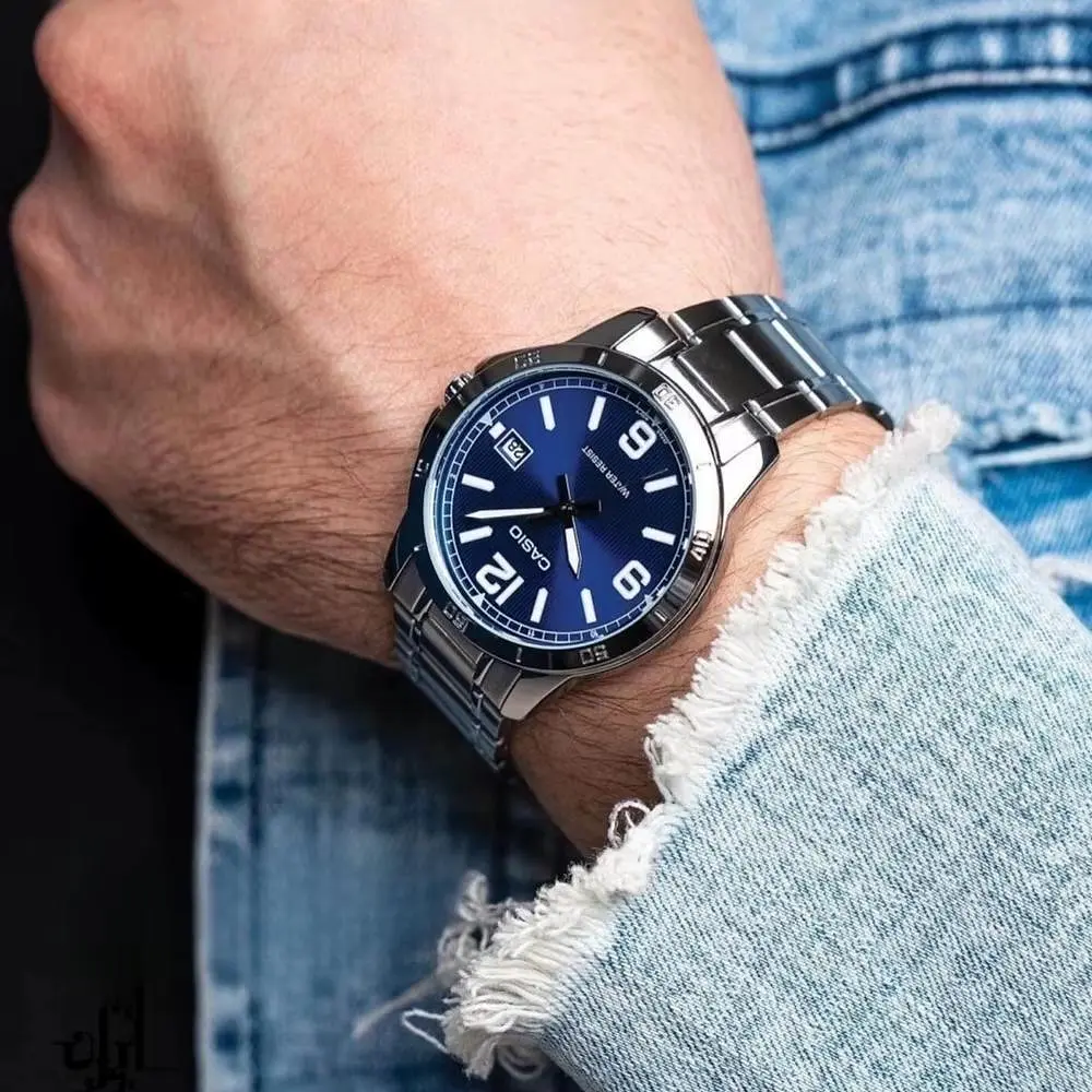 Чоловічий годинник Casio MTP-V004D-2B Сріблястий ( AT1141-0117 ) - фото 3