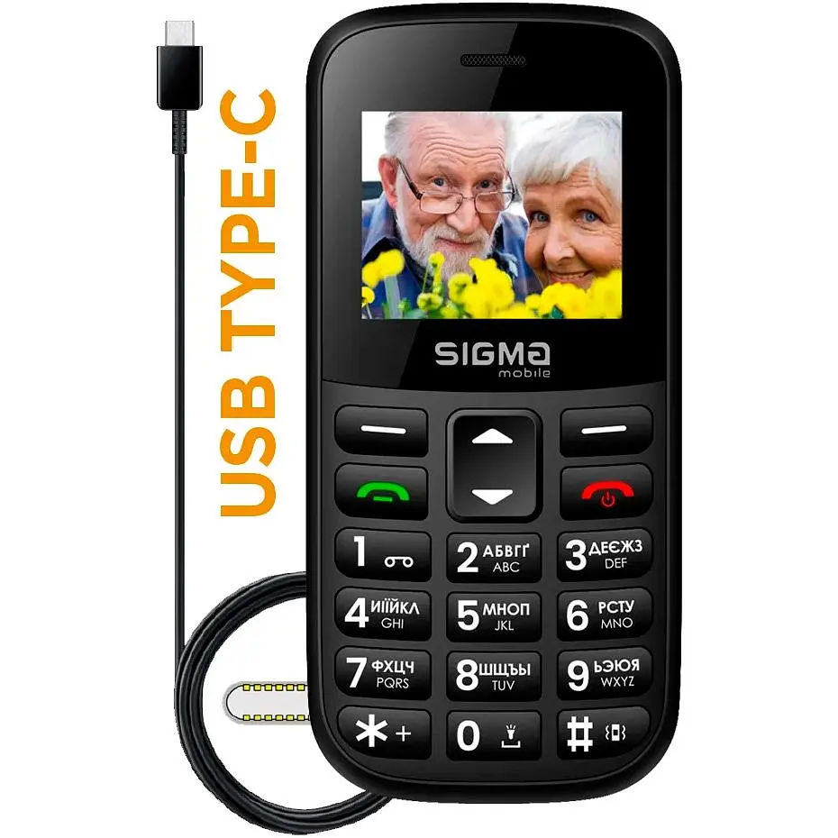 Мобільний телефон Sigma mobile Comfort 50 Easy Black (4827798585214) UA-UCRF [131381] - фото 5