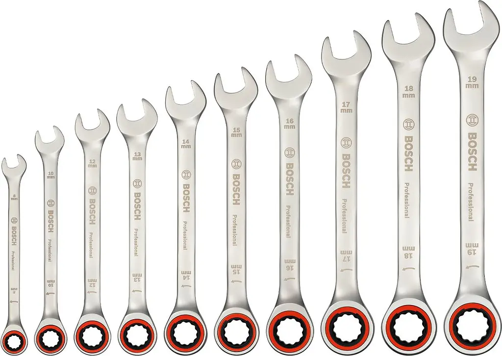 Ключі комбіновані Professional, 6-19мм, набір 10шт Bosch hoz0013890 - фото 2