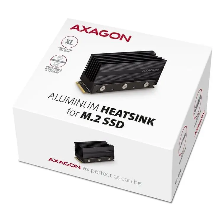 Радіатор з пасивним охолодженням для накопичувачів AXAGON CLR-M2XL heatsink for M.2 SSD - фото 6