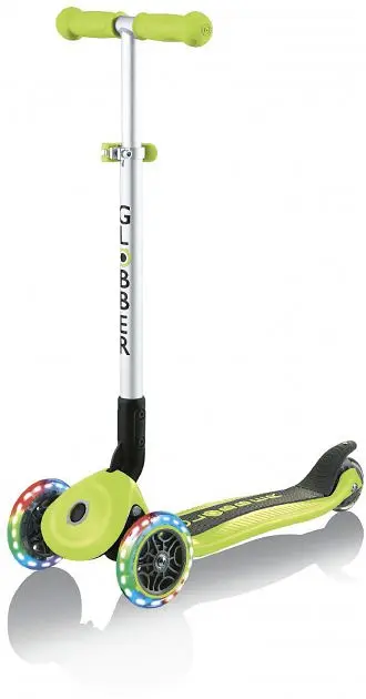Самокат Globber Primo Foldable Lights LED зелений (432-106-2) - фото 4