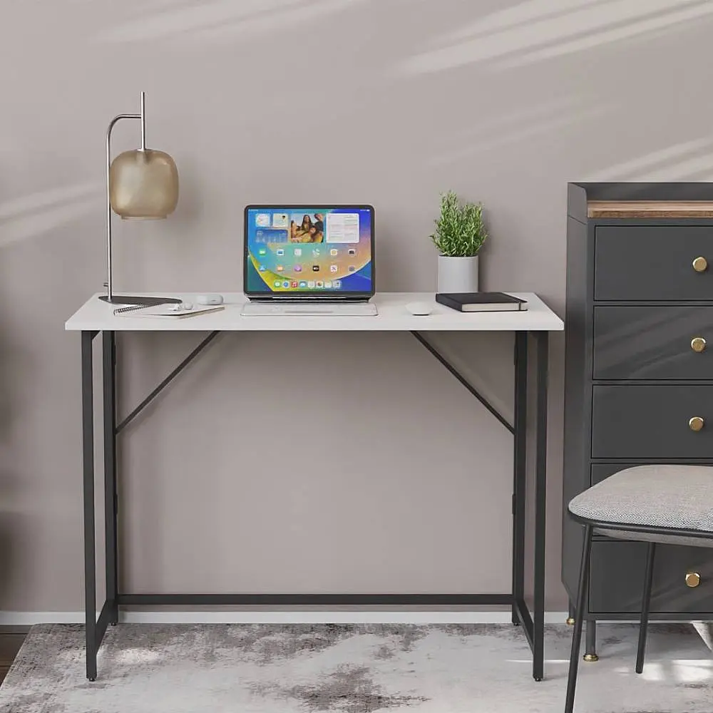 Стол раскладной Морис Ferrum-decor 750x1000x600 Черный металл ДСП Белое 16 мм (FRD-104669) - фото 3