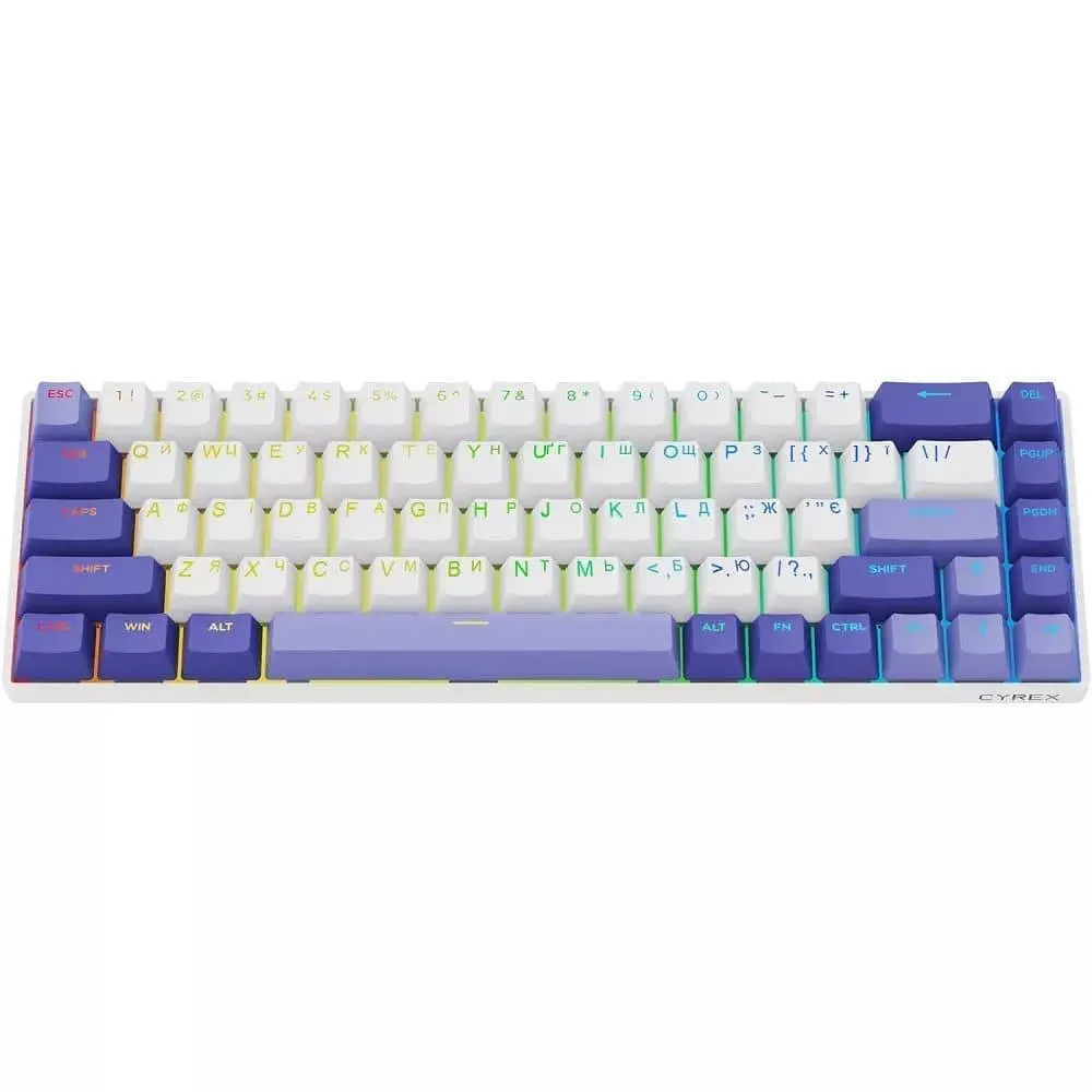 Клавіатура Proove Gaming Cyrex (Ukraine Layout) White/Purple (MKCR00022417) - фото 2