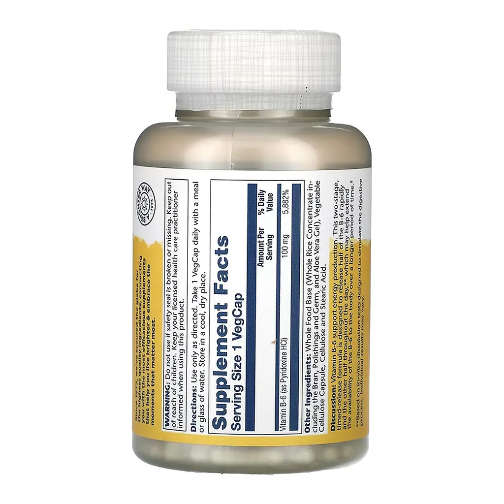 Vitamin B-6 100mg - 120 vcaps - фото 2