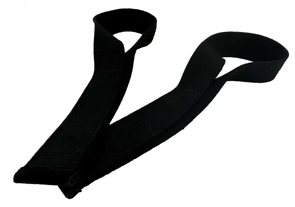 Лямки атлетичні EasyFit Delta Long для тягової тяги чорні (EF-0050) - фото 4