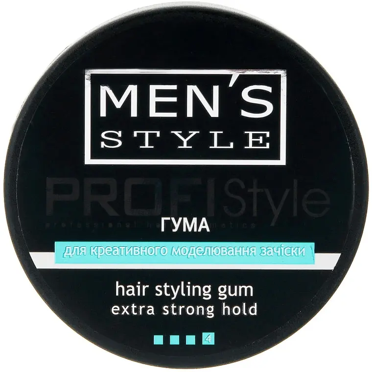 Гума для моделювання зачіски ProfiStyle Men's Style Hair Styling Gum Extra Strong Hold 80 мл - фото 2