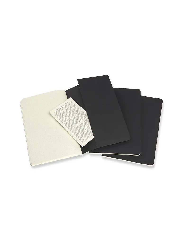 Записник Moleskine Cahier середній, Точка Чорний (QP319) - фото 4