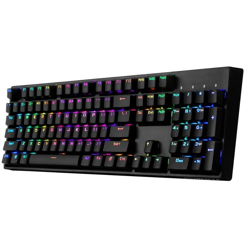 Клавиатура игровая 1stPlayer MK-8 Gateron Titan Yellow Switch с подсветкой black (448930) - фото 4