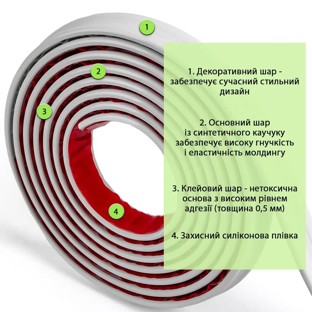 Молдинг 5000х30х9,5  мм Білий SW-00002675 - фото 3