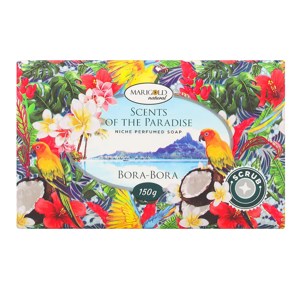 Мыло-скраб твердое Marigold Natural Scents of the Paradise Бора-Бора 150 г - фото 2