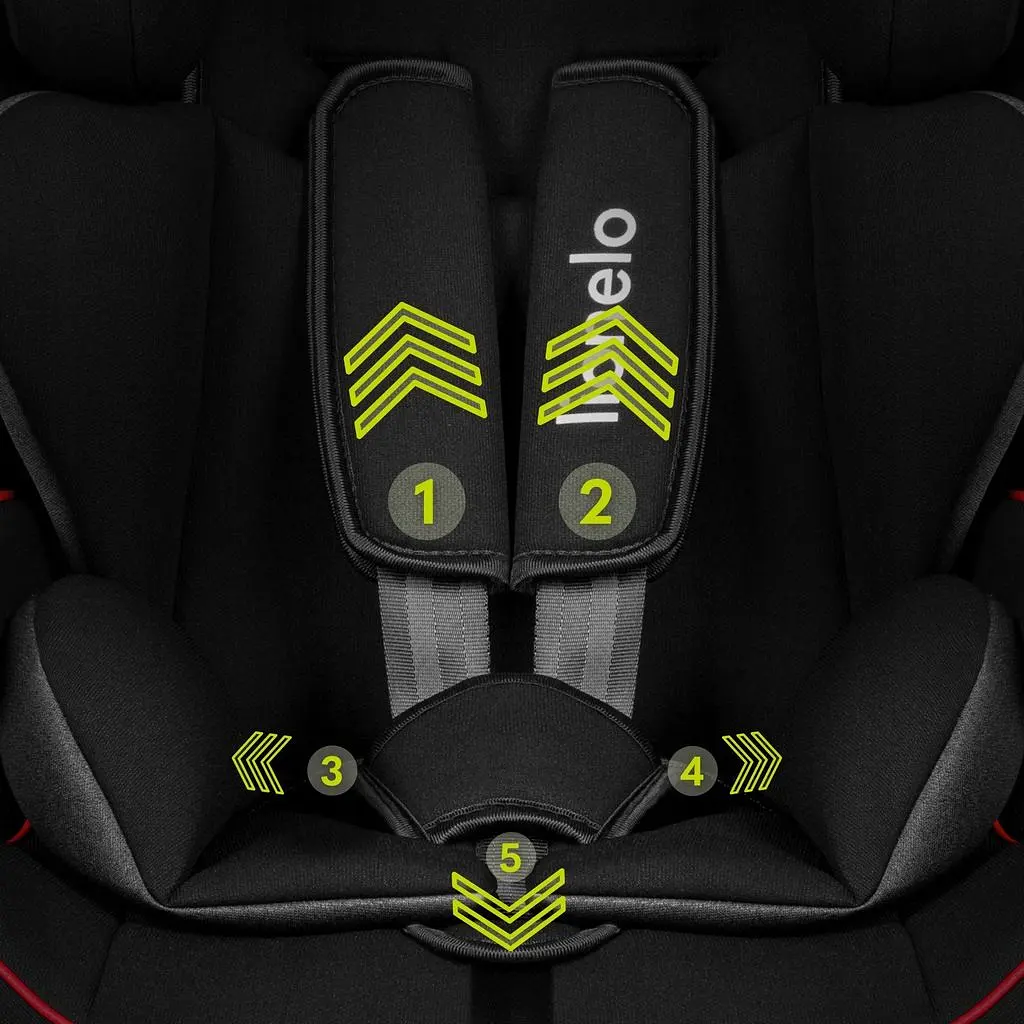 Автокрісло Lionelo Nico 9-36 кг Black Red - фото 10