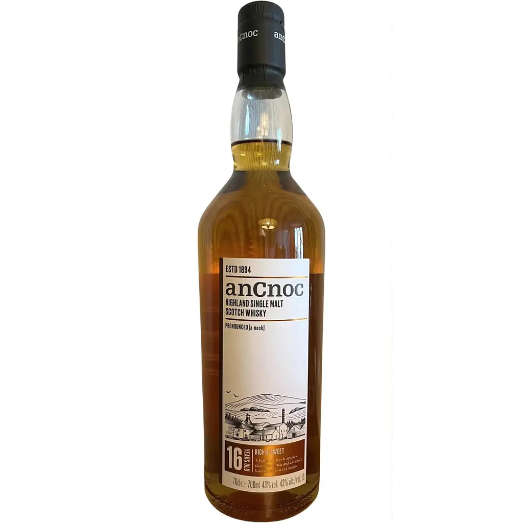 Віскі anCnoc Highland Single Malt 16 y.o. в подарунковій упаковці 43% 0.7 л  - фото 2