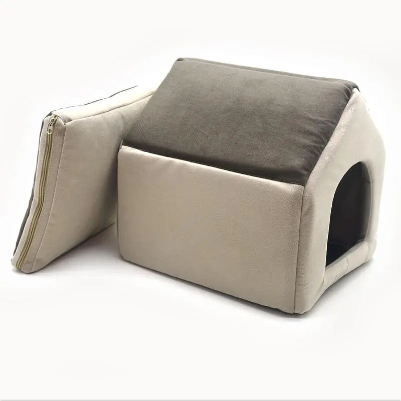 Домик для собак и кошек Zoo-hunt Элегант коричневый №2 345х390х385 мм (ZH40886855-1) - фото 2