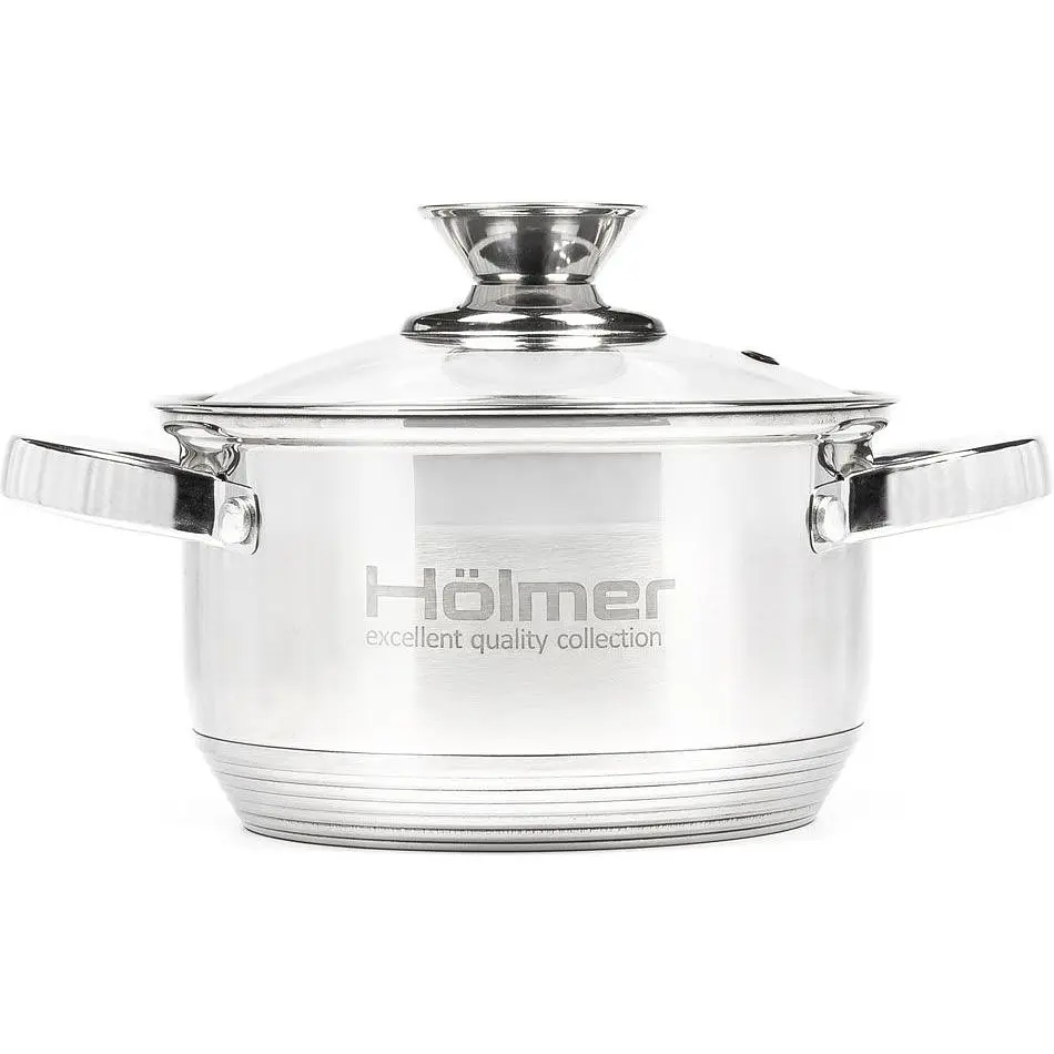 Набор кастрюль с крышками Holmer CS-1651-SS (CS-1651-SS) - фото 2
