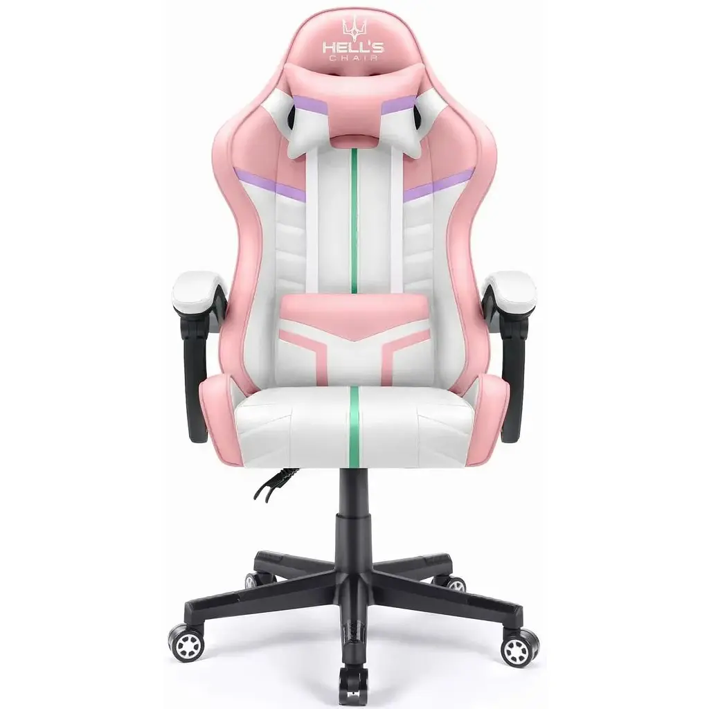 Компьютерное кресло Hell's Chair HC-1004 Rainbow Pink - фото 2