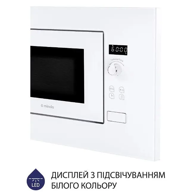Встраиваемая микроволновая печь Minola BWO 2011 WH - фото 8