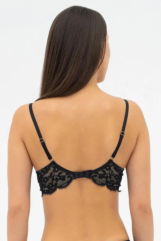 Бюстгальтер м'яка чашка KRISTINA 020 374 08 Effetto Lingerie чорний-піон 80D - фото 2