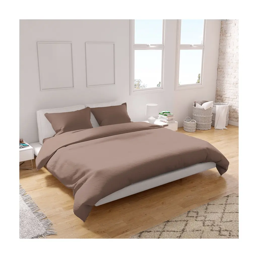 Постільна білизна Home Line Сатин Твіл (коричневий) сімейний (182752)
