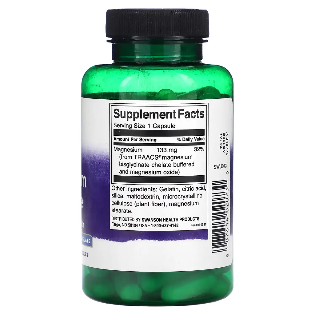 Гліцинат Магнію Glycinate Magnesium 133мг - 90 капсул - фото 2