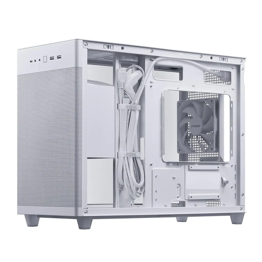 Корпус ASUS Prime AP201 Tempered Glass White (90DC00G3-B39010) - фото 4