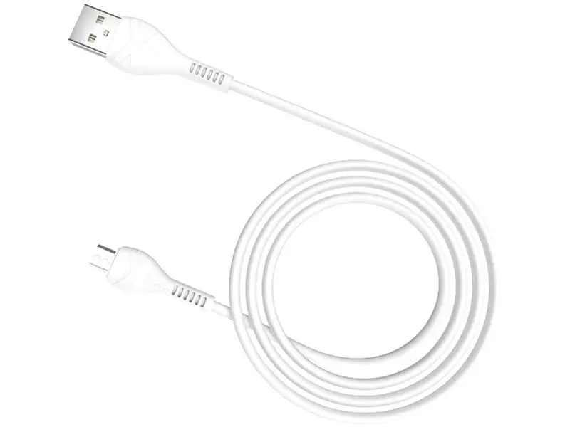 Кабель Hoco X37 Cool Power MicroUSB 1m White (6931474710505) - фото 2