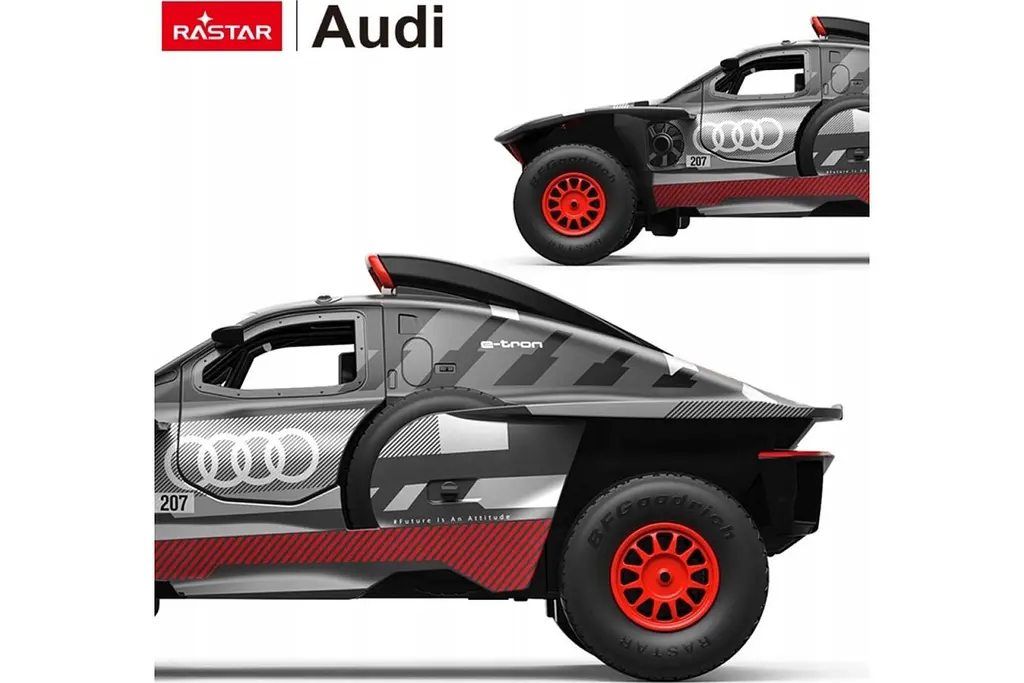 Машинка Rastar AUDI Q e-tron на управлении черный 92200 - фото 7