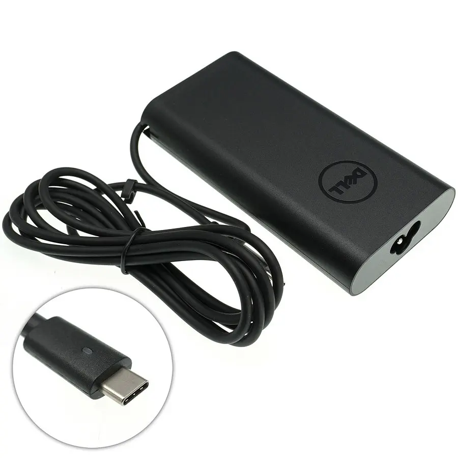 Блок живлення для ноутбука DELL TYPE-C 90W Чорний OVALE