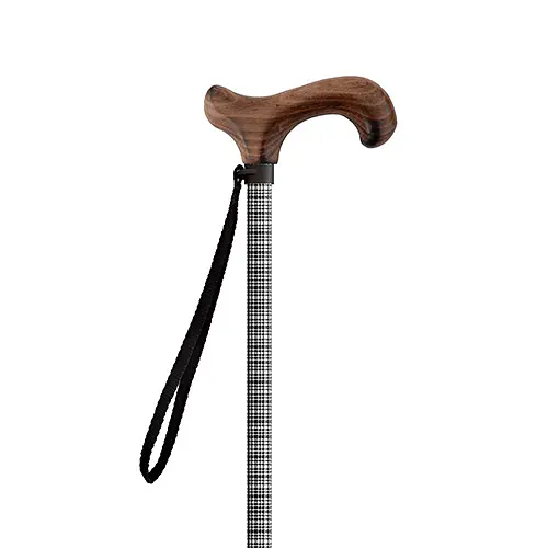 Палиця телескопічна MQ Perfect Maniquick MQ552 Tartan Nero – Manico Derbi Legno 55-94 см Комбінований - фото 3