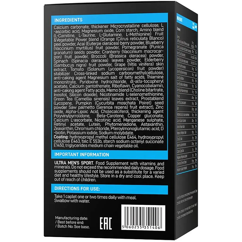 Мультивітамінний комплекс Vplab Ultra Men's Sport Multivitamin 90 капсул - фото 2