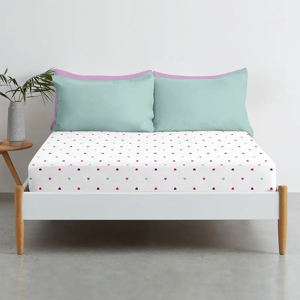 Простирадло на резинці Cosas Playful Hearts 120х200х20 см (PlayfulHearts_120x200x20) - фото 3