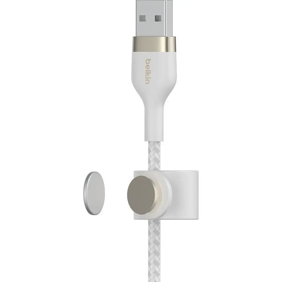 Кабель Belkin Boost Up Charge Pro Flex USB-A to Lightning 1m White (CAA010BT1MWH) [158810] - фото 5