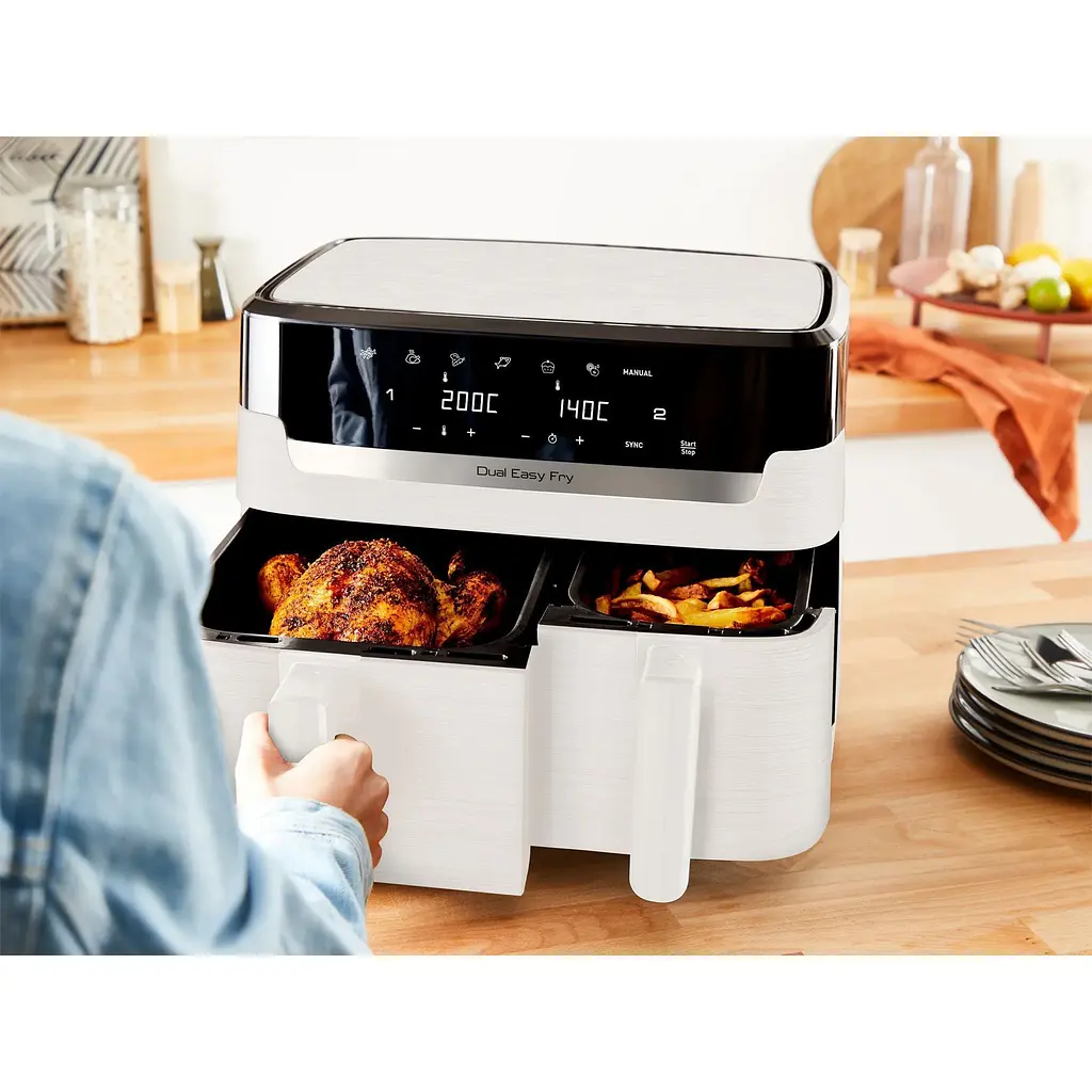 Мультипіч Tefal Dual Easy Fry Essential White EY901AE0 [158662] - фото 4