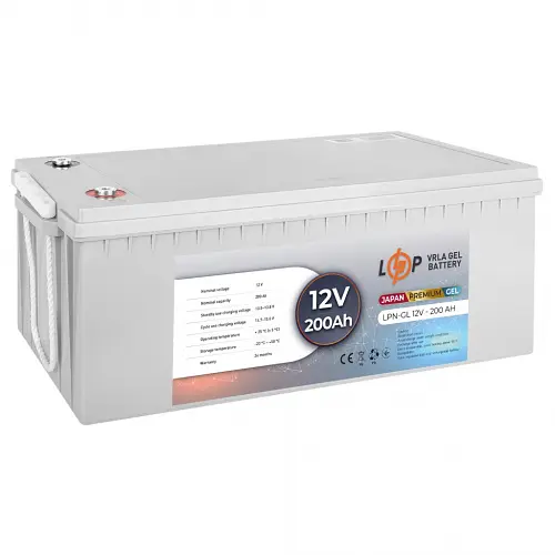 Акумулятор LogicPower LPN-GL 12V - 200 Ah GEL - фото 2