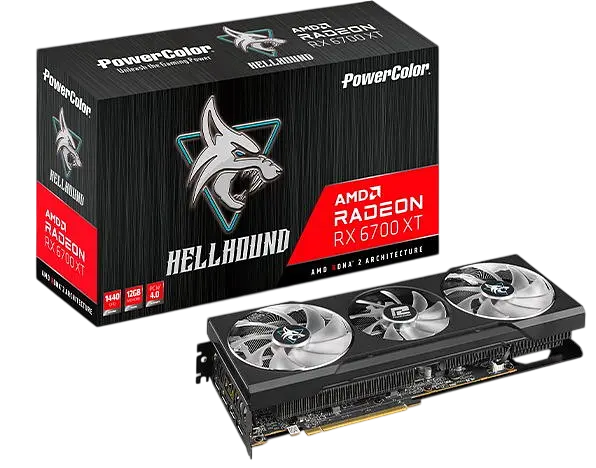 Відеокарта AMD Radeon RX 6700 XT 12GB PowerColor Hellhound (AXRX 6700XT 12GBD6-3DHL) Б/В - фото 4